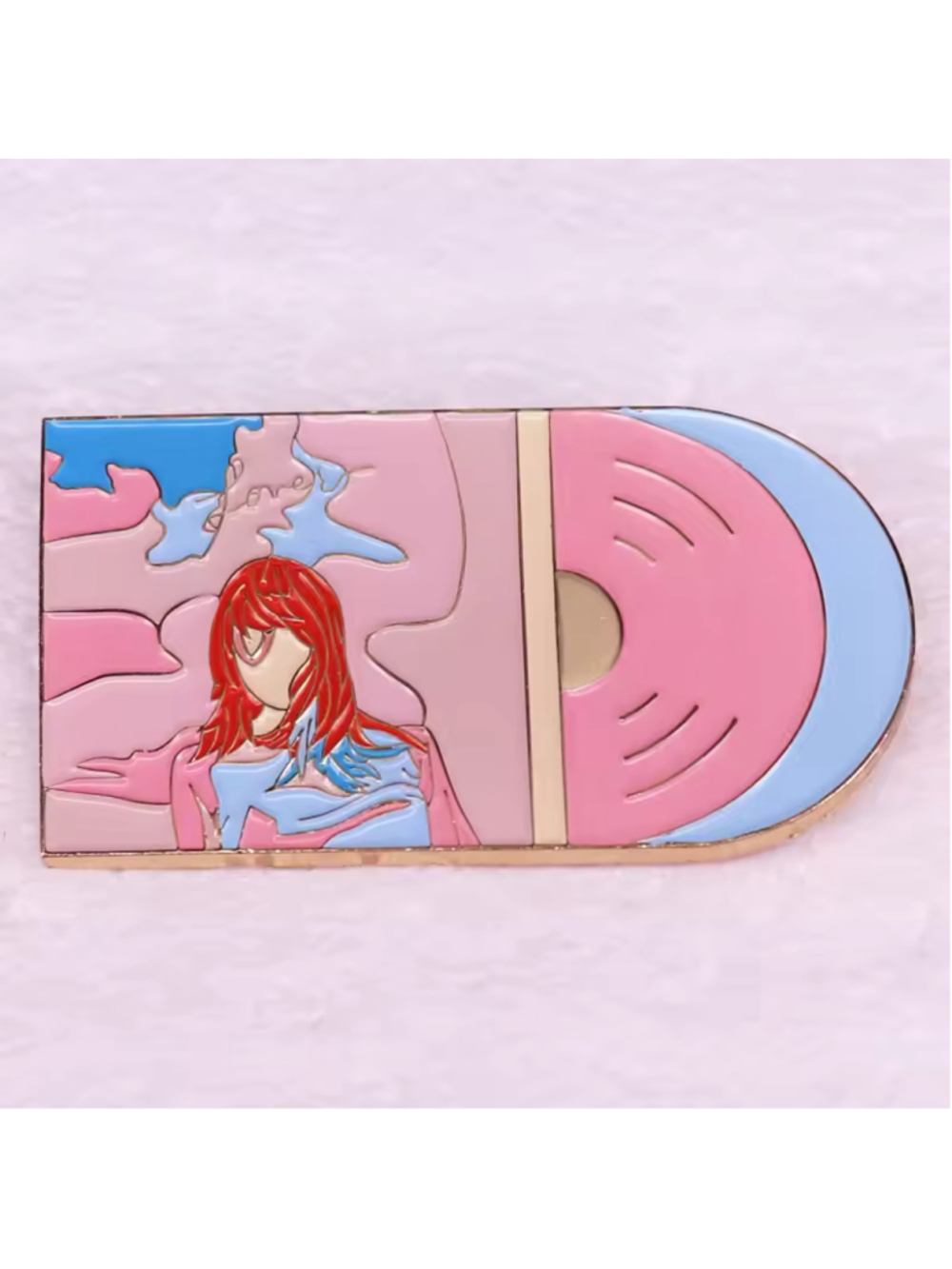 Pink & Blue Taylor Swift Lover Album Enamel Pin
